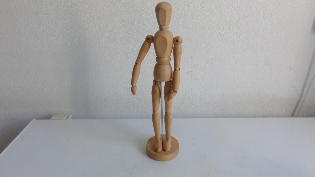 Ledenpop, mooie stevige tekenpop van hout, Hobby en Vrije tijd, Tekenen, Ophalen of Verzenden, Zo goed als nieuw, Overige typen