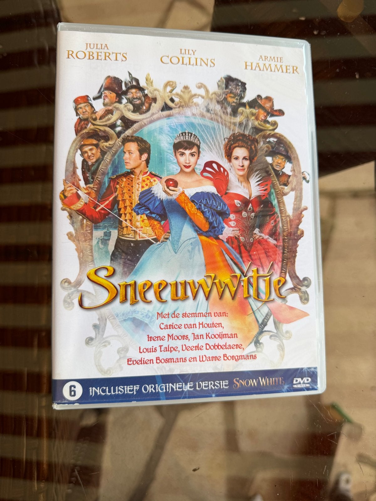 Sneeuwwitje DVD - Julia Roberts, Lily Collins, Gebruikt, Vanaf 6 jaar, Sprookjes, Film