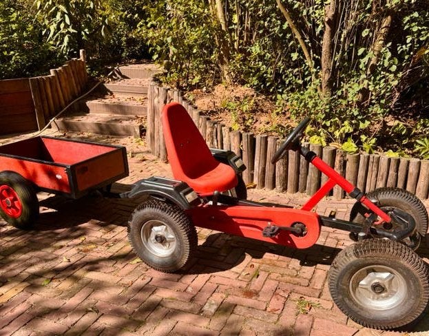 Mammoet skelter met Berg aanhanger, Ophalen, Gebruikt, Mammoet, Met kar of aanhanger