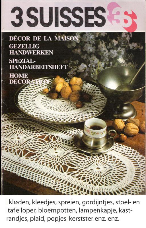 haken 3 Suisses en Phildar decoratieve haakpatronen, Verzenden, Gebruikt, Breien of Haken, Patroon of Boek