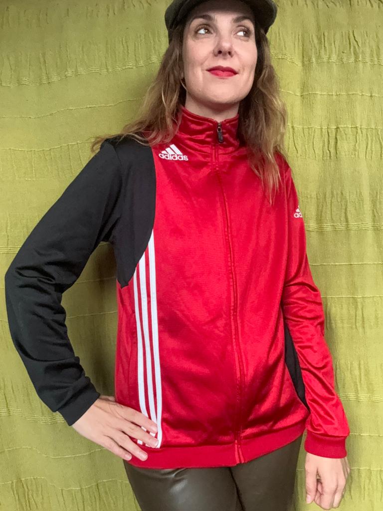 Sport jasje / jack - trainingsjack - rood - Adidas 36/S, Hgv, Adidas, Hgv, Ophalen of Verzenden
