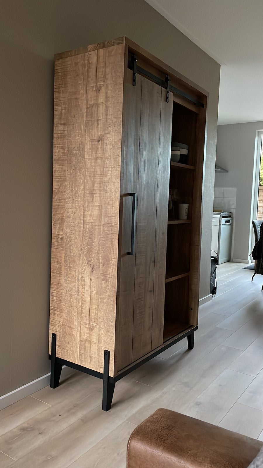 Bergkast mango look lamulux, Ophalen, Zo goed als nieuw