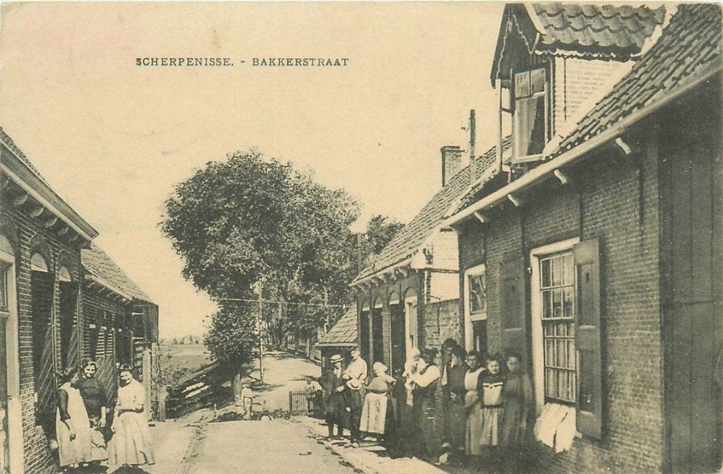 701-005-007 Scherpenisse Bakkerstraat, Verzenden, Voor 1920, Zeeland