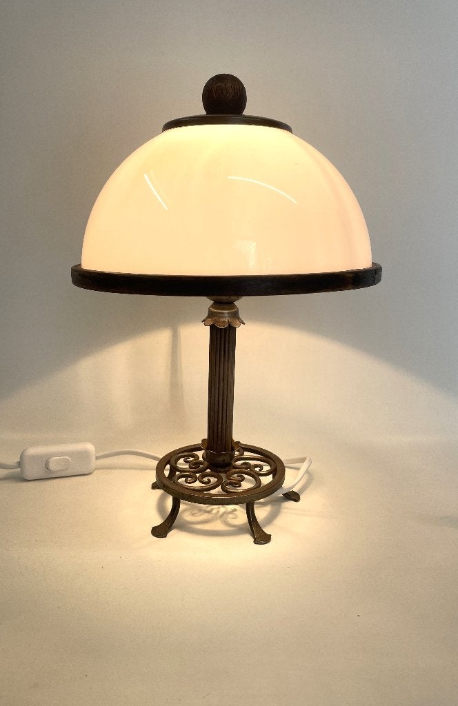 mushroom tafellamp Steinhauer jaren '80 vintage, Steinhauer, Gebruikt, Overige stijlen, Wit