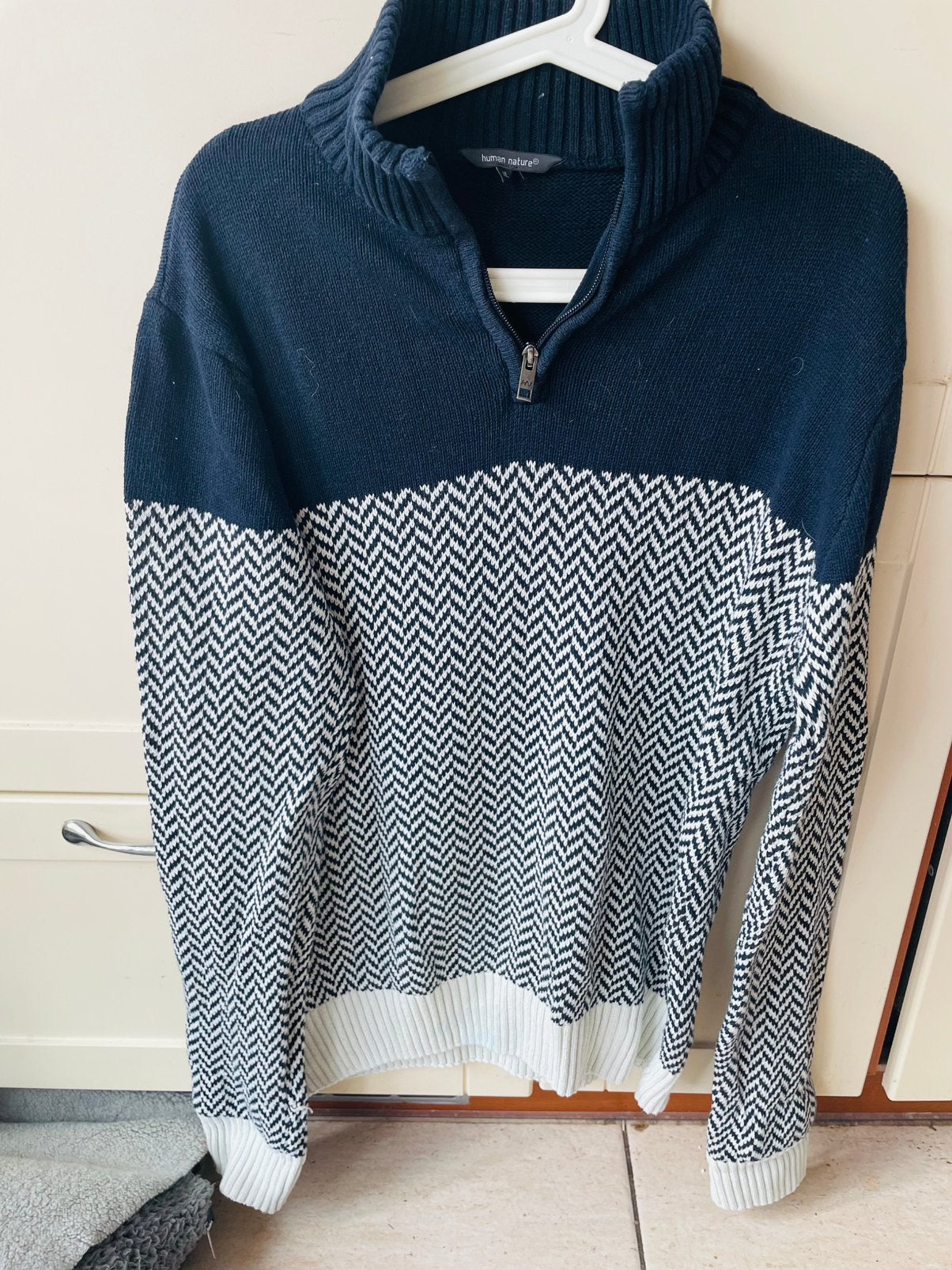 Human nature trui, Ophalen of Verzenden, Zo goed als nieuw, Maat 56/58 (XL), Blauw