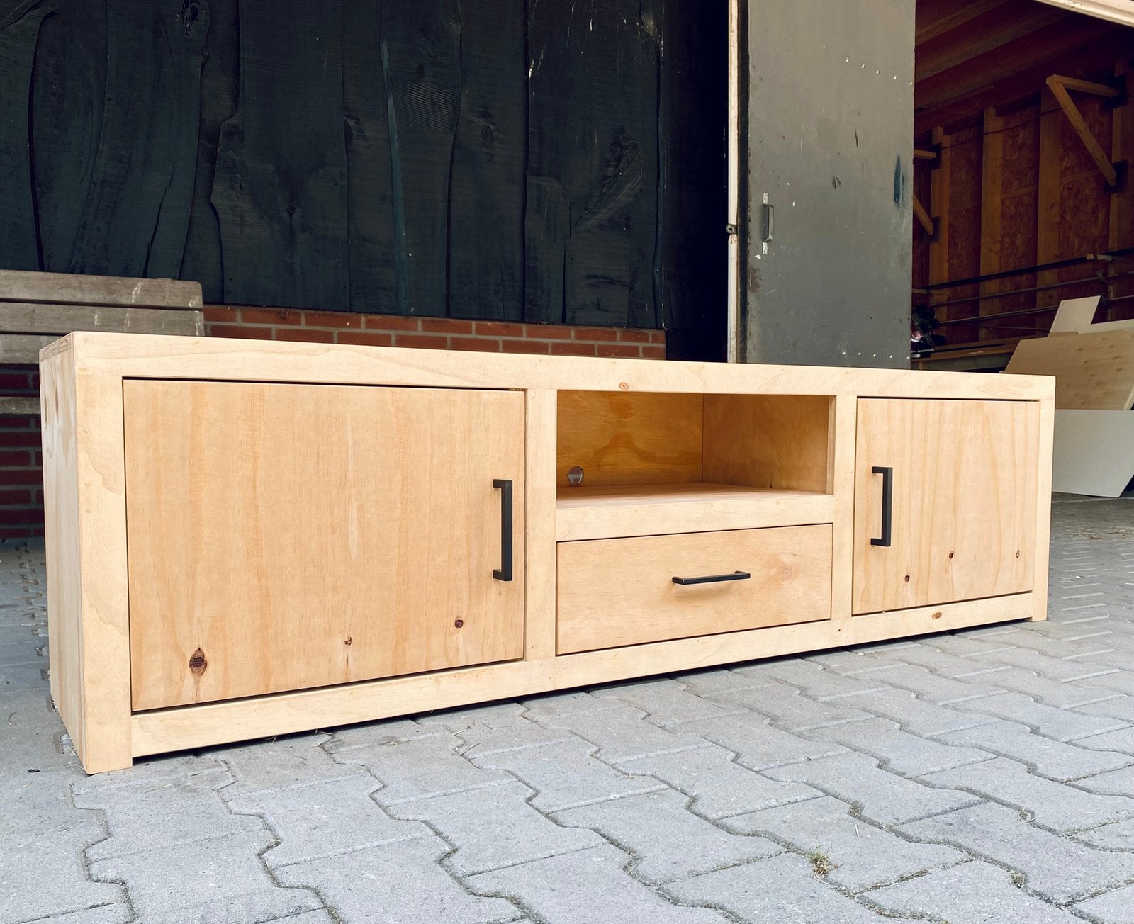 Nieuw tv meubel 180cm, Ophalen, 150 tot 200 cm, Nieuw, Minder dan 100 cm