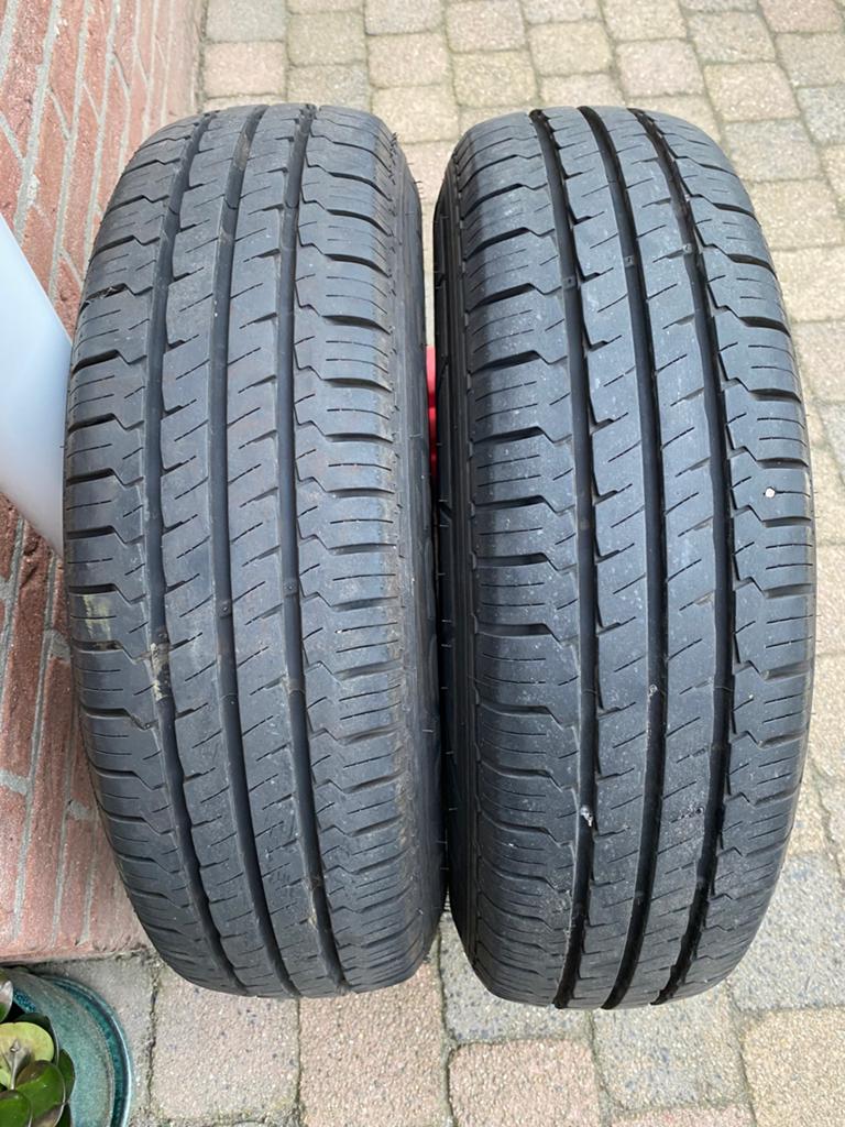 Aanhangwagen/Trailer banden 185R14C (HANKOOK), Ophalen, Gebruikt