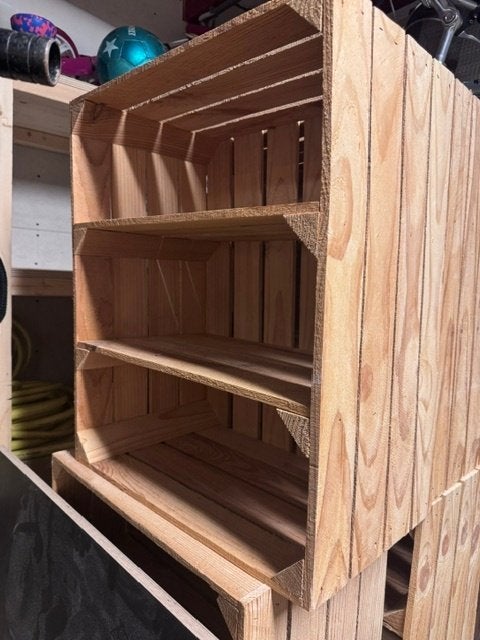 Schoenenkast kist 4 stuks, Ophalen, Zo goed als nieuw, Hout