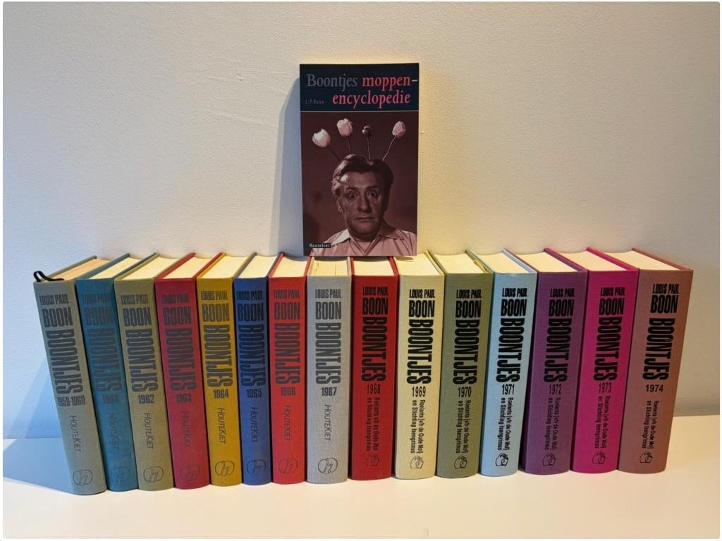 Louis Paul Boon - Boontjes 15 delen + moppenencyclopedie, Gelezen, Louis Paul Boon, Ophalen of Verzenden, Nederland