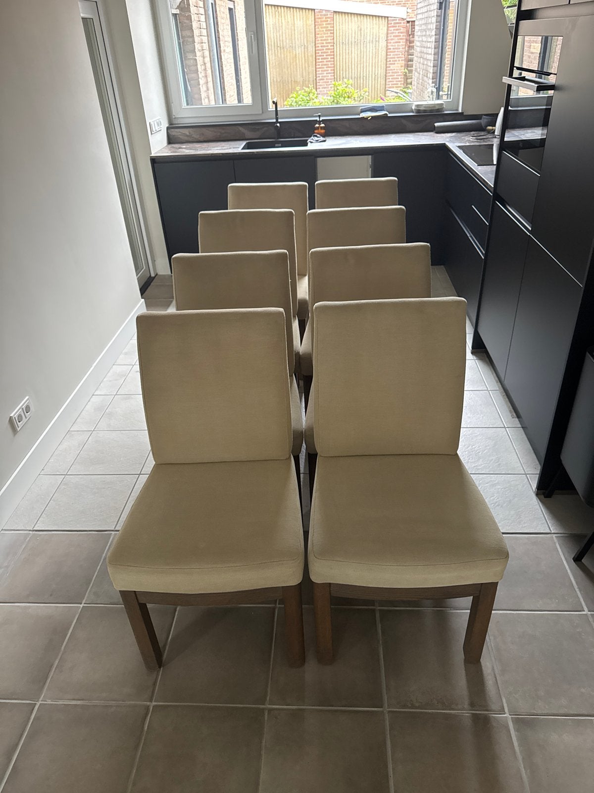 8x Eetkamerstoelen in zeer nette staat, Huis en Inrichting, Ophalen, Overige kleuren, Zo goed als nieuw, Vijf, Zes of meer stoelen