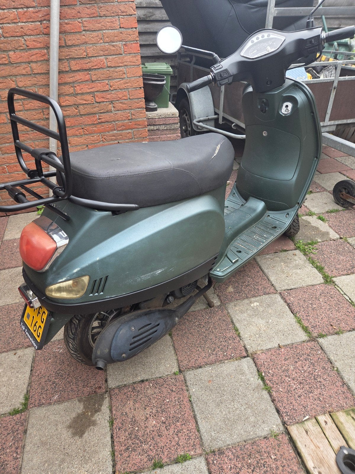 scooter te koop met bromkenteken, Gebruikt, Maximaal 45 km/u, Benzine, 50 cc