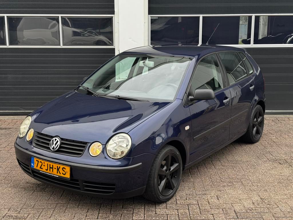 Volkswagen Polo 1.4 2002 | Airco | BT | Cruise control |, 4 cilinders, Blauw, Electronic Stability Program (ESP), Bedrijf