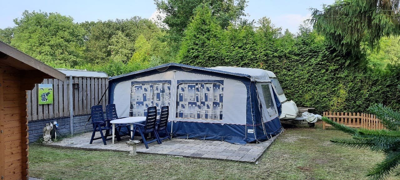 Adria Optima 4251tk 1991 met voortent en luifel, Caravans en Kamperen, Caravans, Dwarsbed, Treinzit, 750 - 1000 kg, Particulier