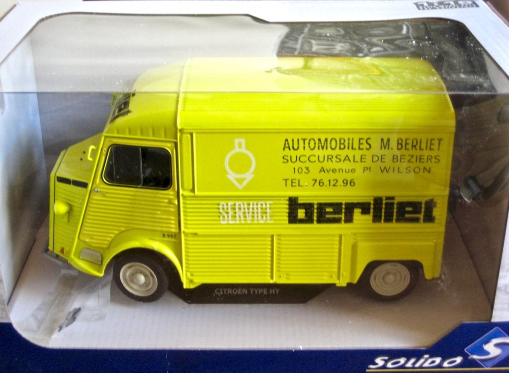Citroen HY bestel Service Berliet Solido 1:18, Hobby en Vrije tijd, Ophalen of Verzenden, Nieuw, Auto, Solido