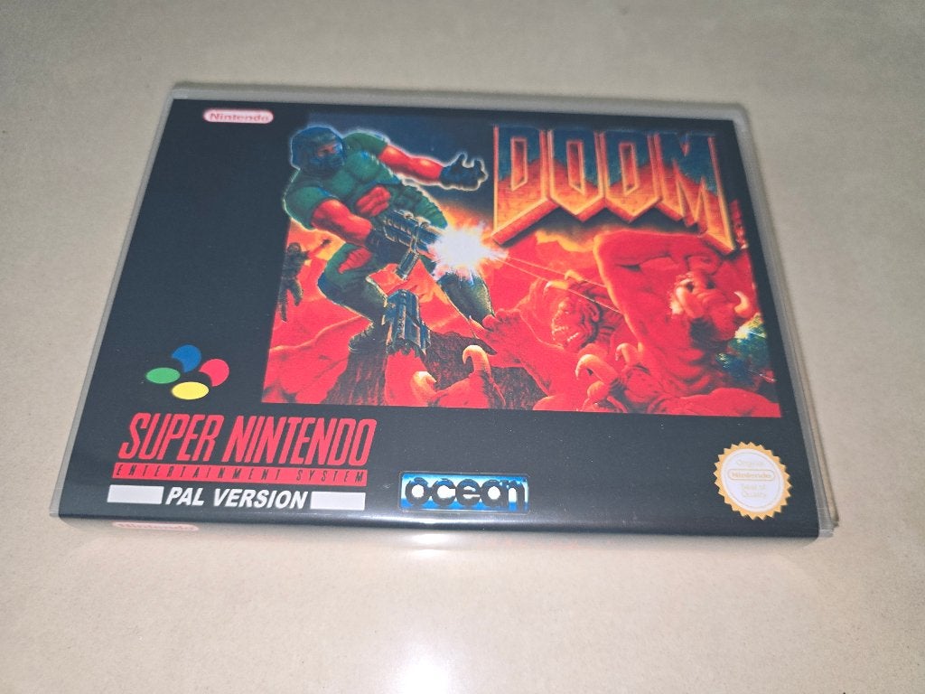 Doom SNES Game Case, Spelcomputers en Games, Games | Nintendo Super NES, Shooter, Verzenden, 1 speler, Zo goed als nieuw