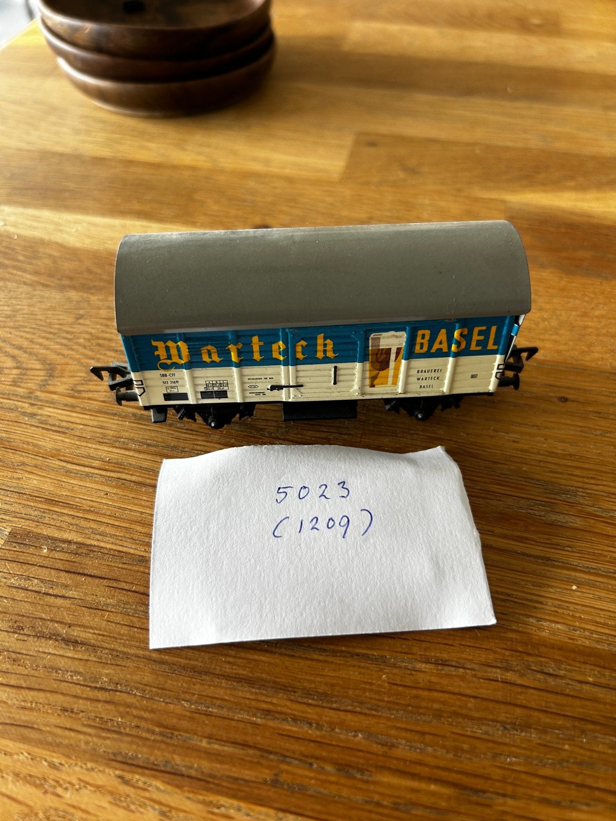 Fleischmann H0 5023 Goederenwagon "Warteck Basel" SBB-CFF, Verzenden, Gebruikt, Wagon, Fleischmann