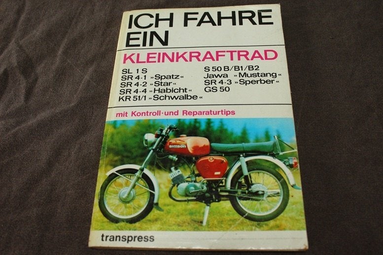 ich fahre ein Kleinkraftrad Simson S1 KR51 SR4 Jawa Mustang, Ophalen of Verzenden, Gebruikt