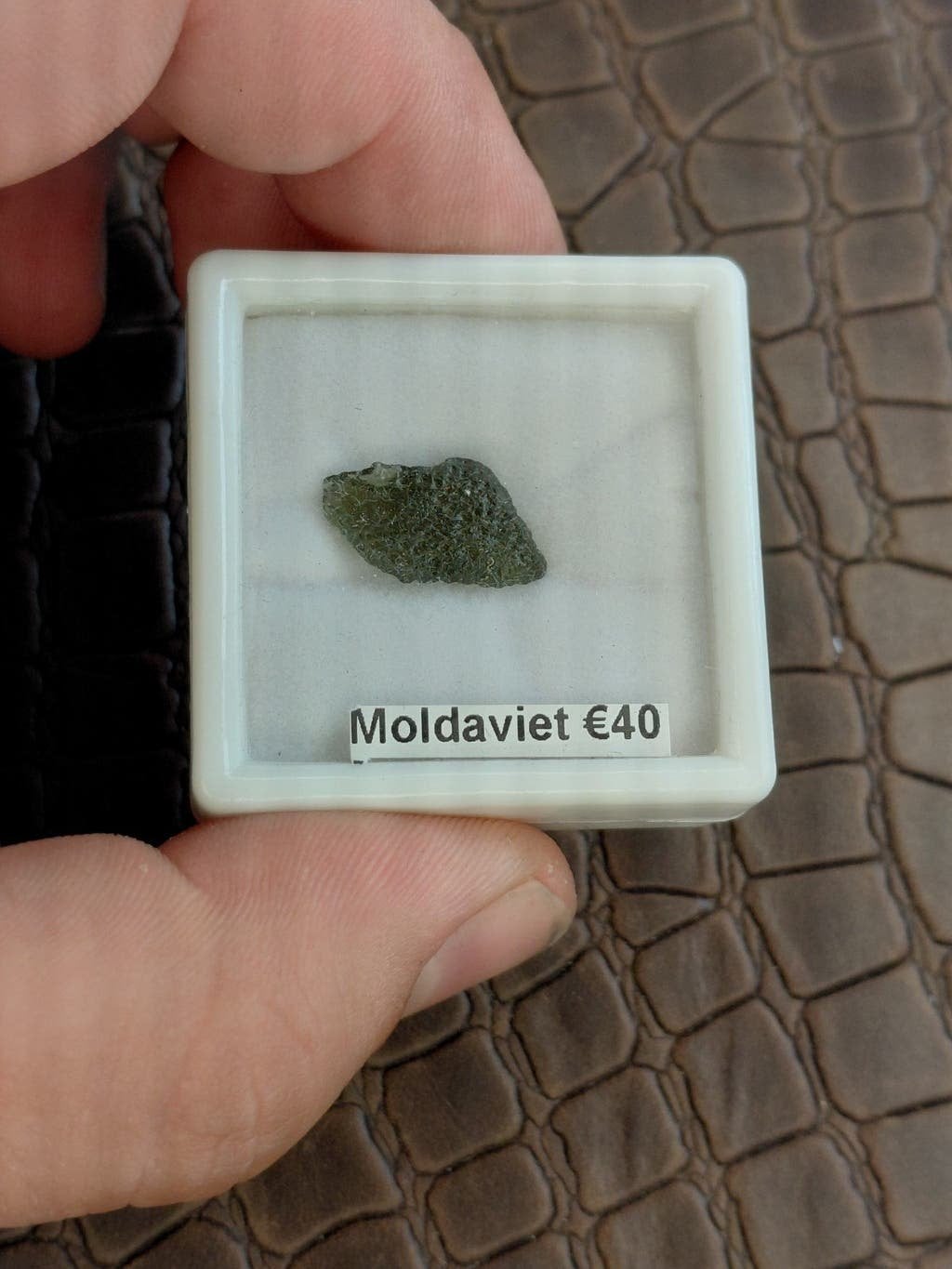 Verzamel stuk Moldaviet Tektite €40, Verzenden, Nieuw