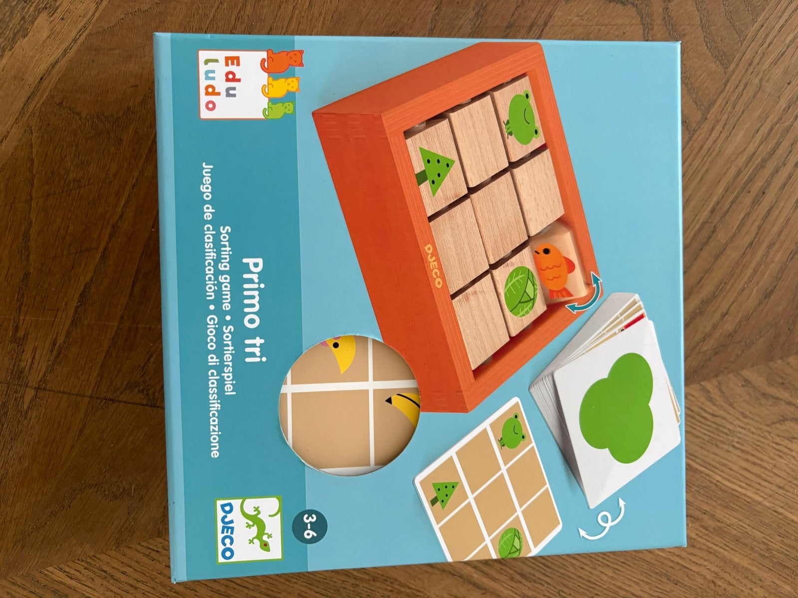 Djeco Primo Sorteerspel - Educatief Houten Speelgoed, Kinderen en Baby's, Ophalen, Zo goed als nieuw, Puzzelen