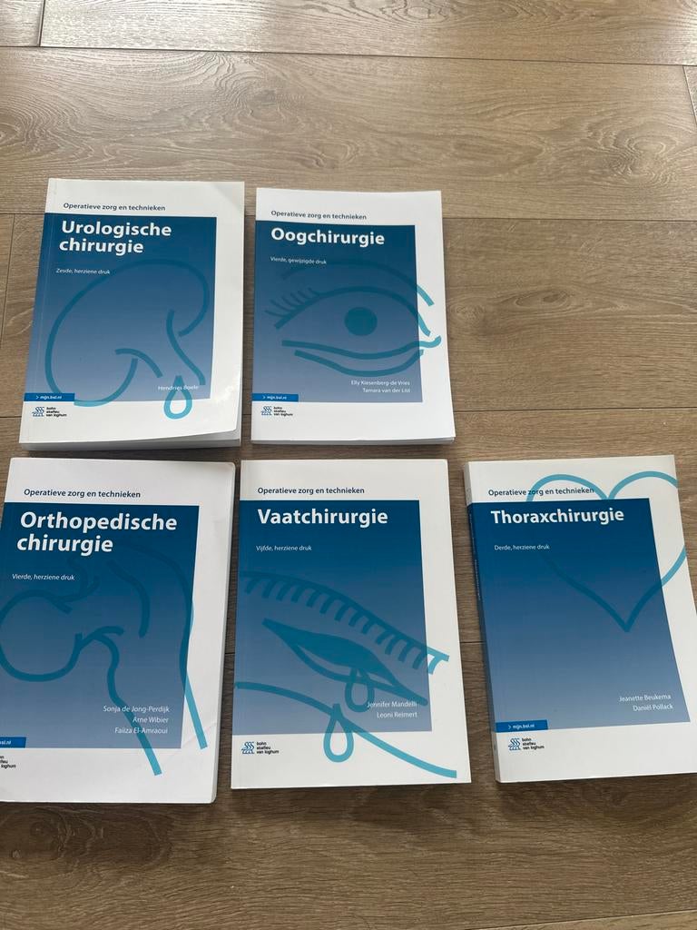 Operatieve zorg en technieken - Diverse chirurgieboeken, Ophalen, Beta, Zo goed als nieuw, HBO