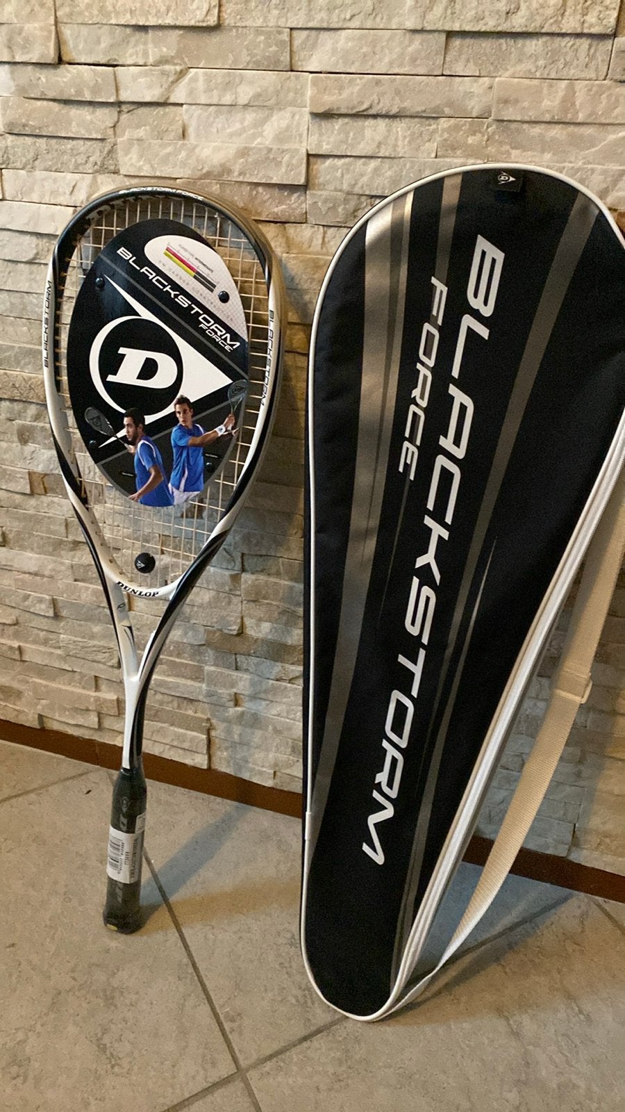 Nieuw Dunlop Blackstorm Force HL Padel/Squash Racket, Sport en Fitness, Dunlop, England, Met hoes, Nieuw