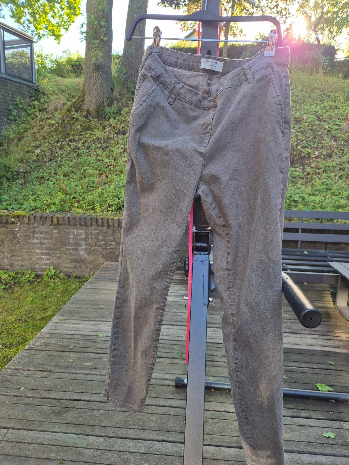 Sandwich Slim Fit Oslo Broek Maat 40 Grijs, Maat 38/40 (M), Ophalen of Verzenden, Sandwich, Gedragen