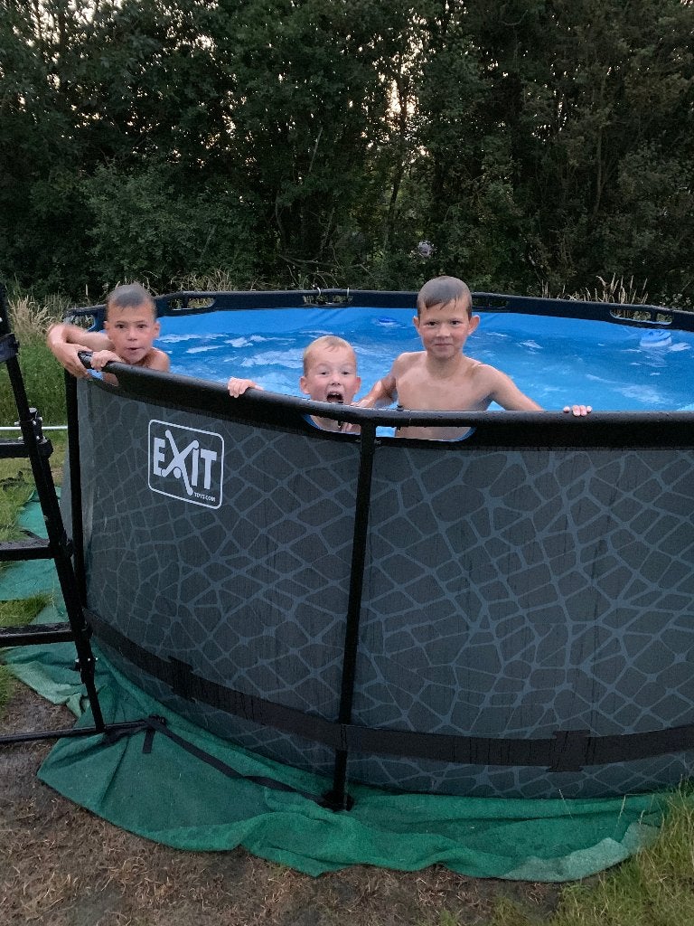 Exit zwembad 360cm x 122 cm compleet met veel accessoires, Tuin en Terras, Zwembaden, 120 cm of meer, Gebruikt, Rond, 300 cm of meer