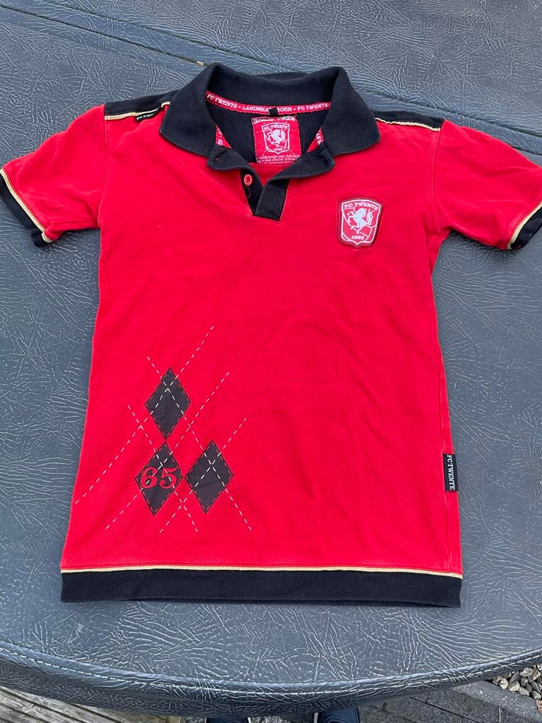 FC Twente Landskampioen Polo - Maat 152, Ophalen of Verzenden, Gedragen, Overige maten, Rood