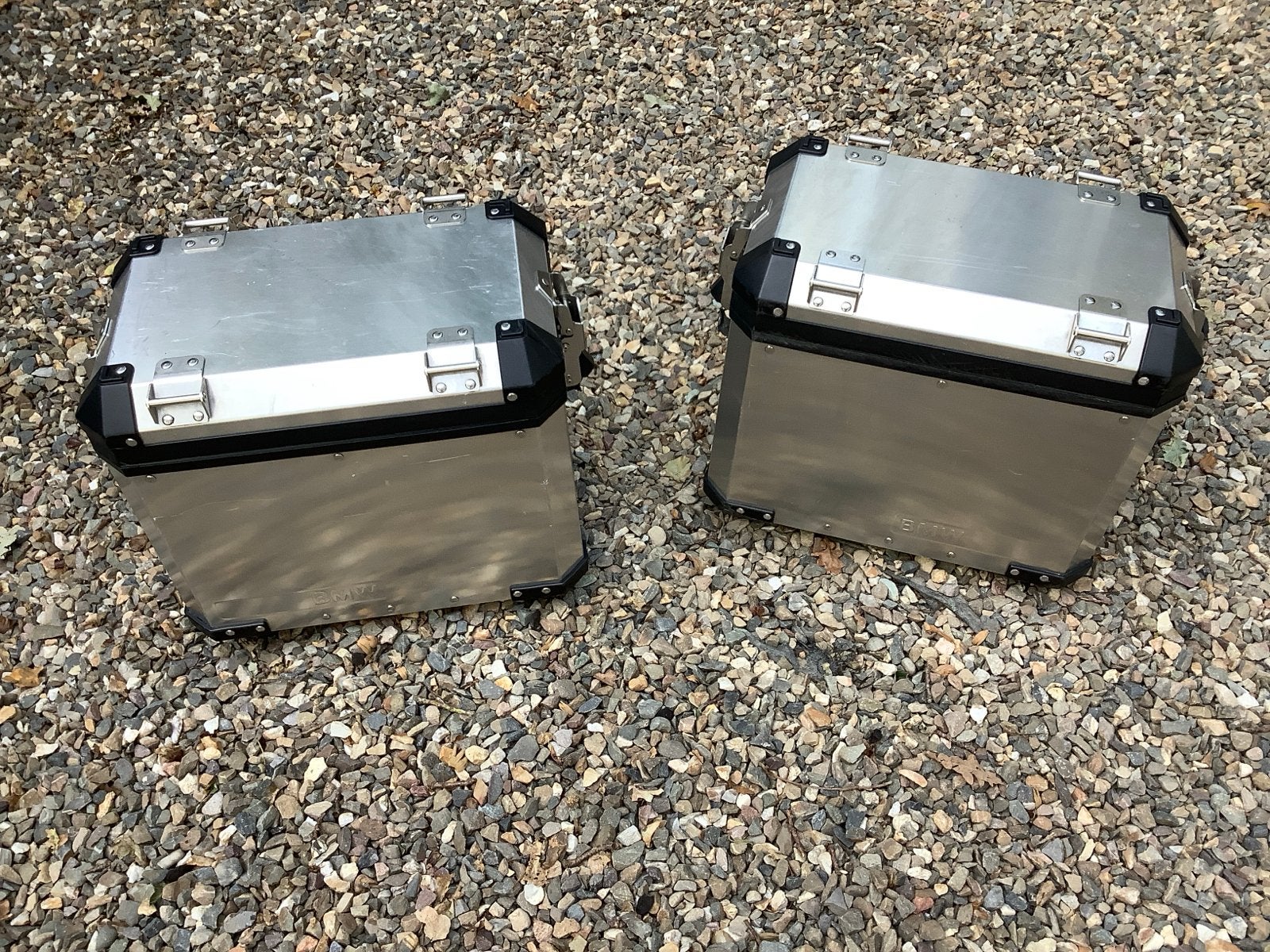 BMW Motorfiets Zijkoffers - Aluminium, Motoren, Ophalen, Gebruikt