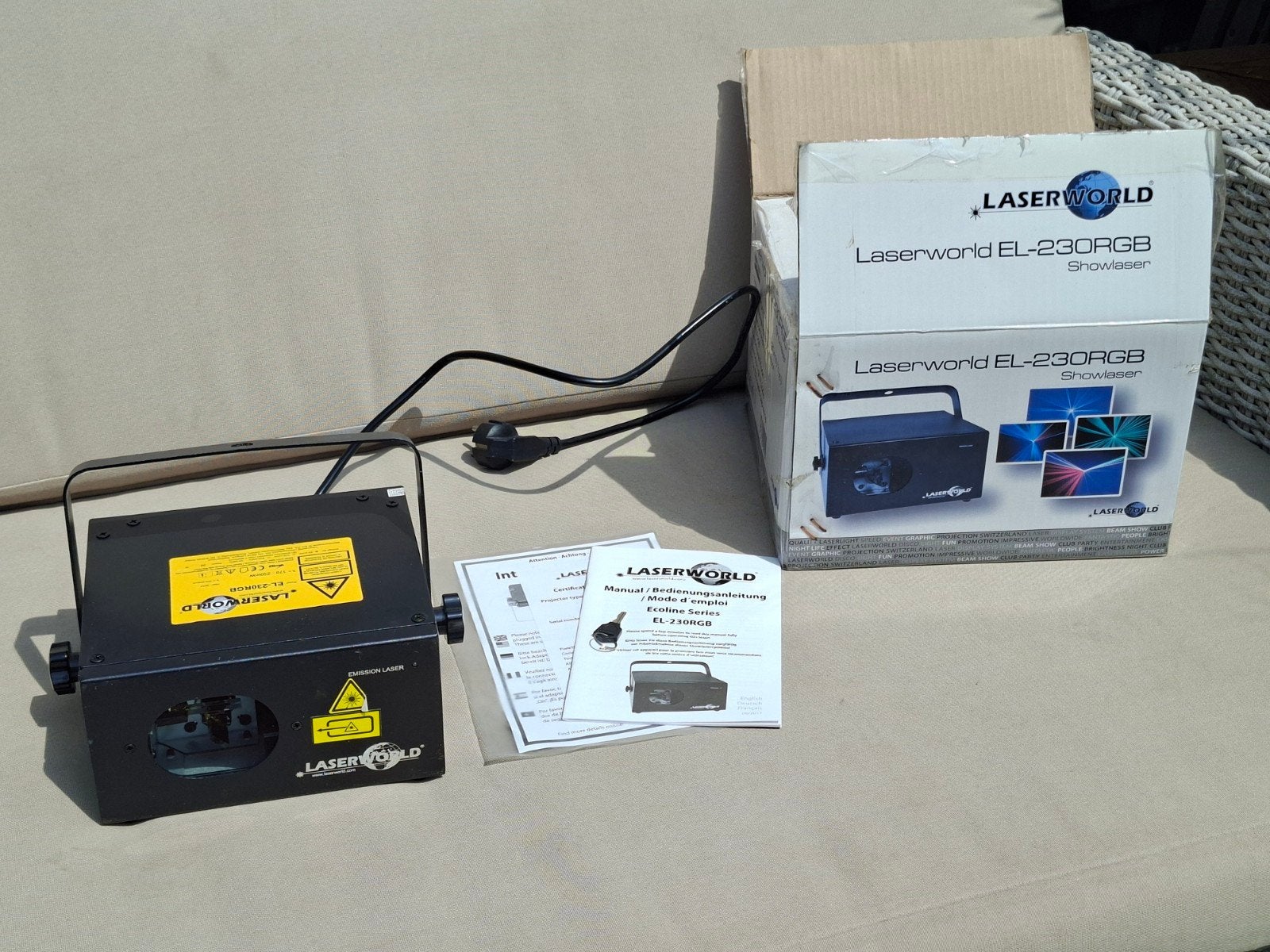 Laserworld EL-230RGB Showlaser - Zo goed als nieuw, Ophalen of Verzenden, Zo goed als nieuw, Laser, Geluidgestuurd