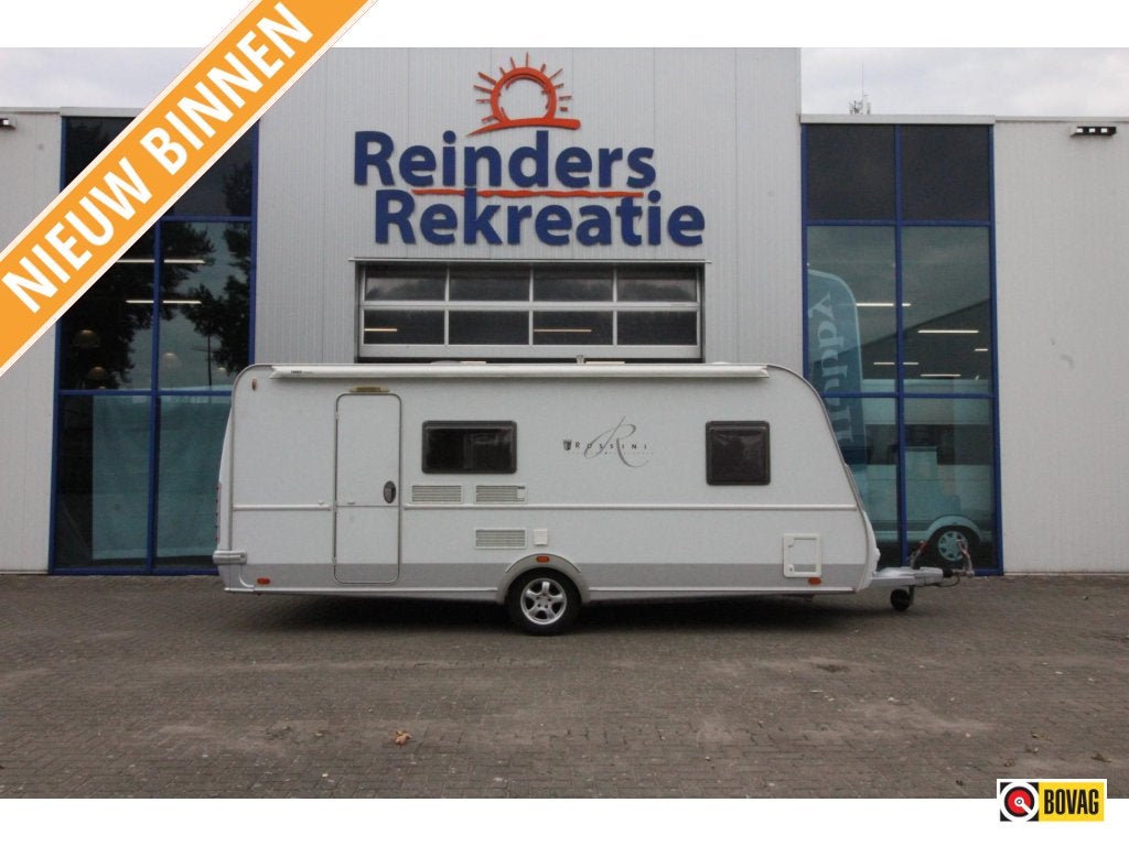 Tabbert Rossini 500 DM Stapelbed,Voortent,luifel, Caravans en Kamperen, Caravans, Schokbreker, Tabbert, Bedrijf, Treinzit