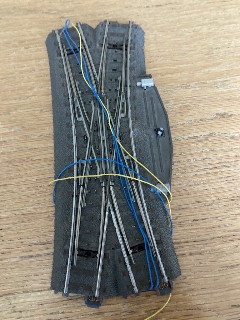Te Koop Marklin C Rails ELEKTRISCHE vierweg wissel 24624, Wisselstroom, Gebruikt, Rails, Ophalen of Verzenden