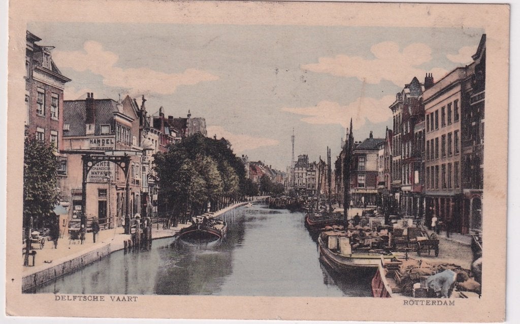 Rotterdam Delftsche vaart, Verzenden, 1920 tot 1940, Gelopen, Zuid-Holland