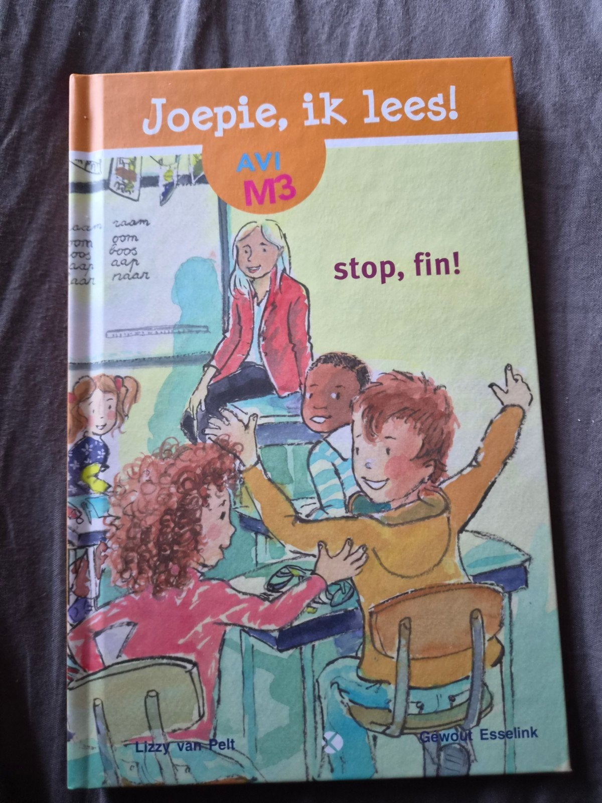 Joepie, ik lees! stop, fin! AVI M3, Ophalen of Verzenden, Zo goed als nieuw, Lizzy Van Pelt, Gewout Esselink, Fictie algemeen