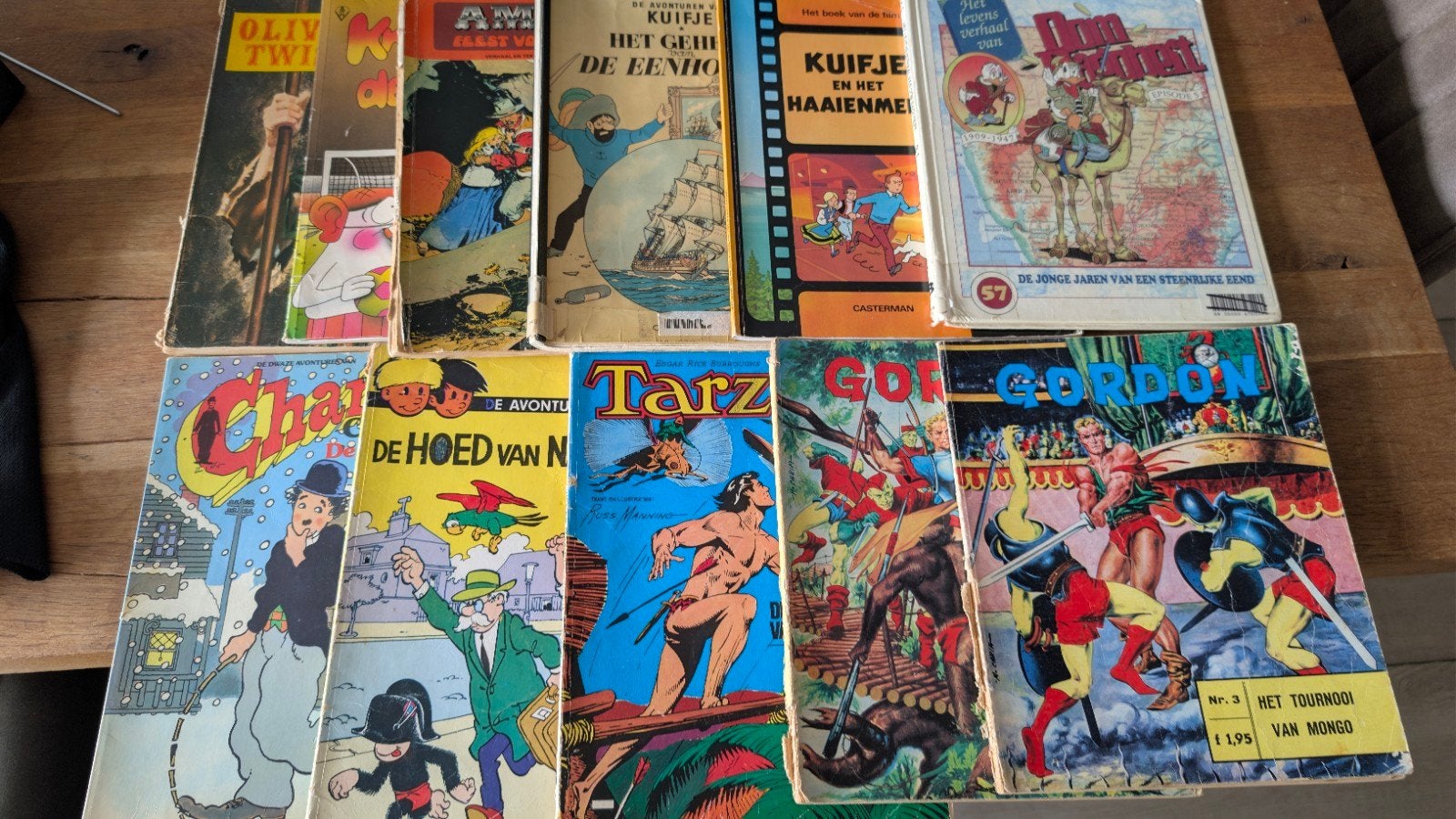 Diverse stripboeken: Kuifje, Tarzan, Gordon en meer, Boeken, Stripboeken, Meerdere stripboeken, Ophalen of Verzenden, Gelezen