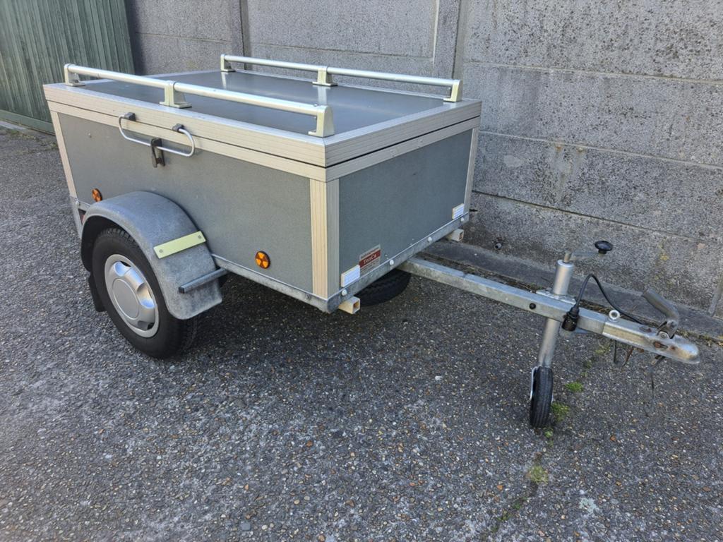 bagagewagen aanhanger vakantiekar, Ophalen, Gebruikt