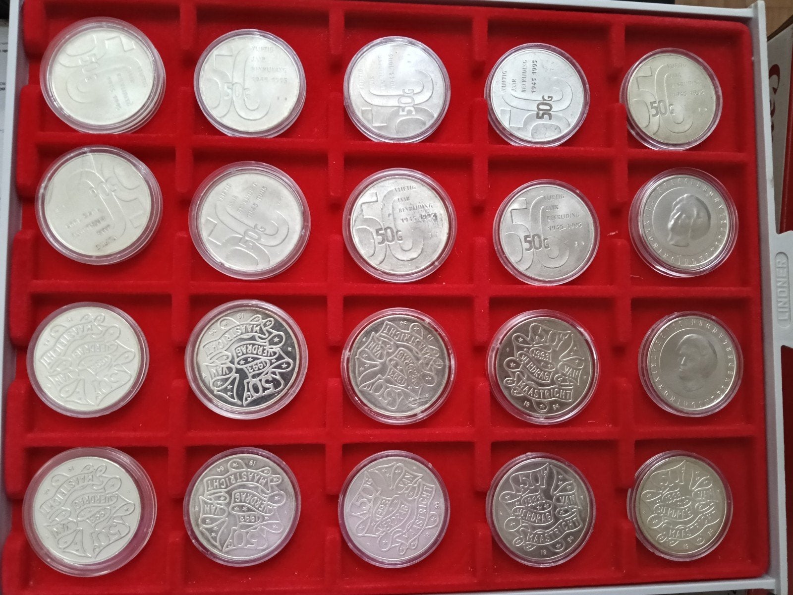 Zilveren Nederlandse Munten W Rijksdaalders, 50 G munten, Ophalen of Verzenden, Zilver