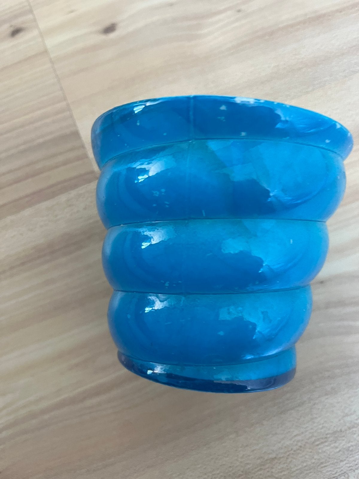 Drie blauwe bloempotjes, Ophalen of Verzenden, Volle zon, Minder dan 100 cm