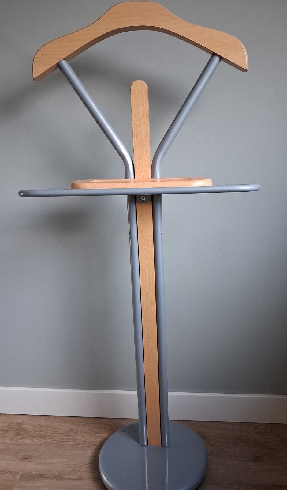 Kledingstandaard / Valetstandaard Hout en Metaal, Ophalen, Hout, Zo goed als nieuw, Modern