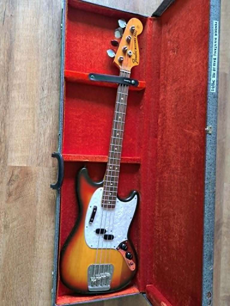 Fender Mustang Bass 1972 Sunburst, Muziek en Instrumenten, Ophalen, Gebruikt, Elektrisch