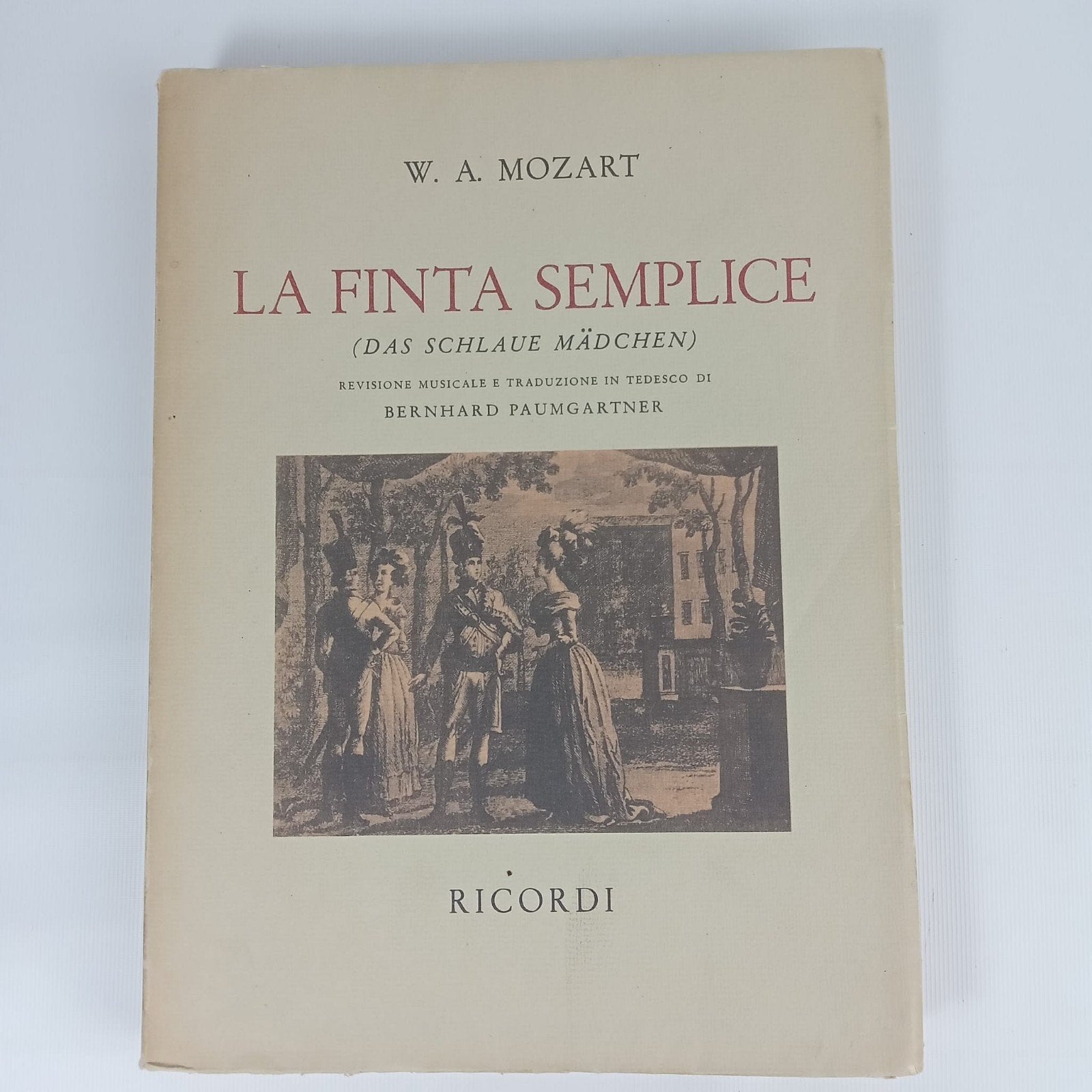 Mozart - La Finta Semplice (Das Schlaue Mädchen) Ricordi, Zang, Gebruikt, Klassiek, Ophalen of Verzenden