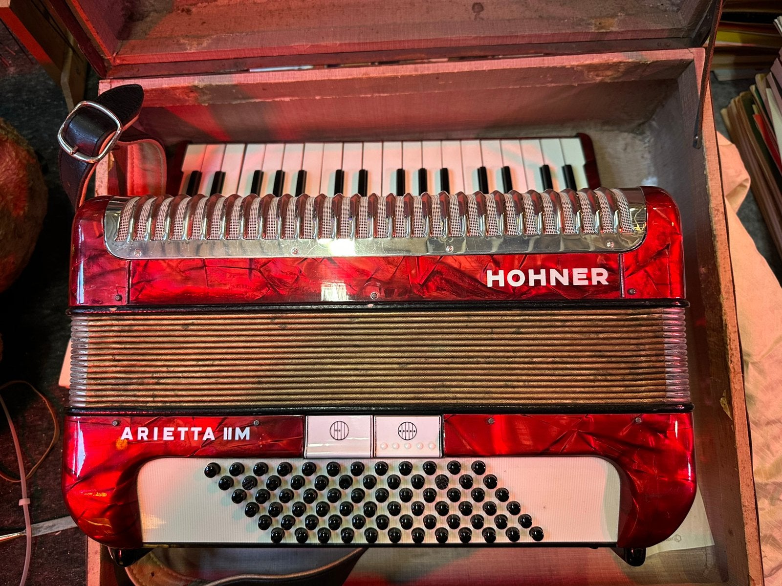 Hohner Arietta ll M Accordeon made in Germany., Ophalen of Verzenden, Zo goed als nieuw, 72-bas, Hohner