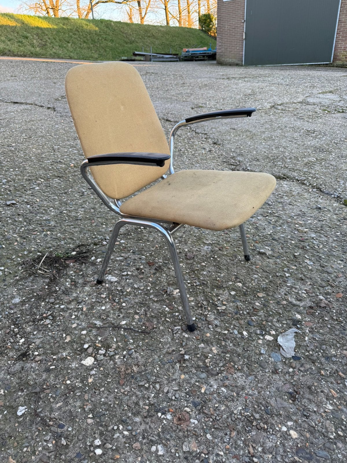Gispen Stoel,De Wit,sixties,zeventies,Martin de Wit,vintage, Gebruikt, Ophalen of Verzenden, Stof, Eén