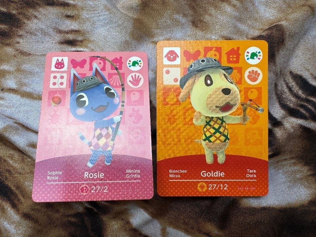 Rosie en Goldie Amiibo Festival kaart Animal Crossing, Ophalen of Verzenden, Zo goed als nieuw, Switch, Overige controllers
