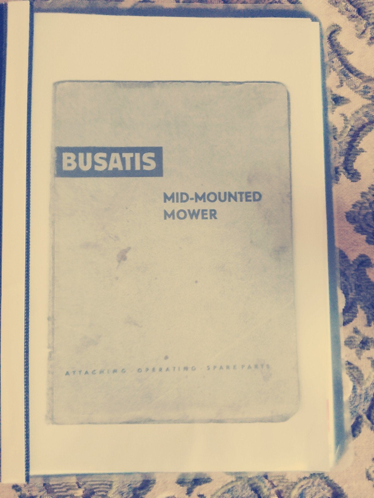 Busatis Mid-Mounted Maaier Handleiding, Ophalen of Verzenden