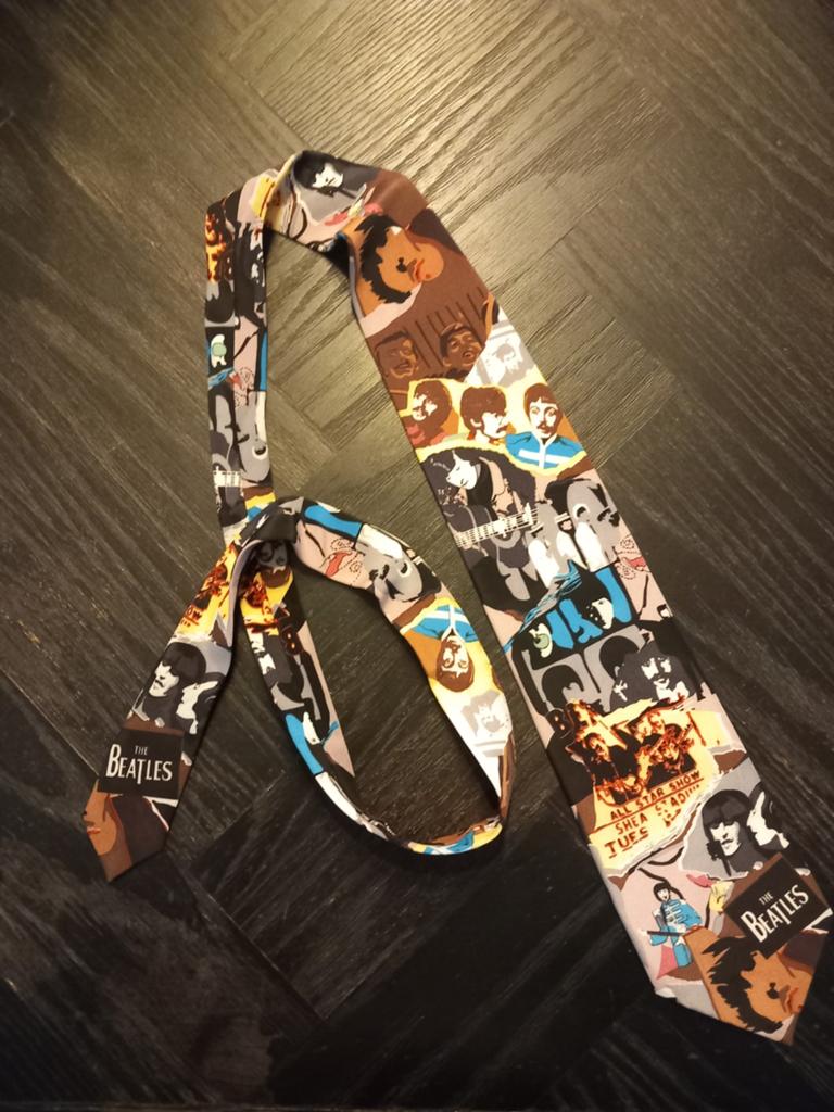 The Beatles stropdas met patroon, Overige kleuren, The Beatles, Onbekend, Ophalen of Verzenden
