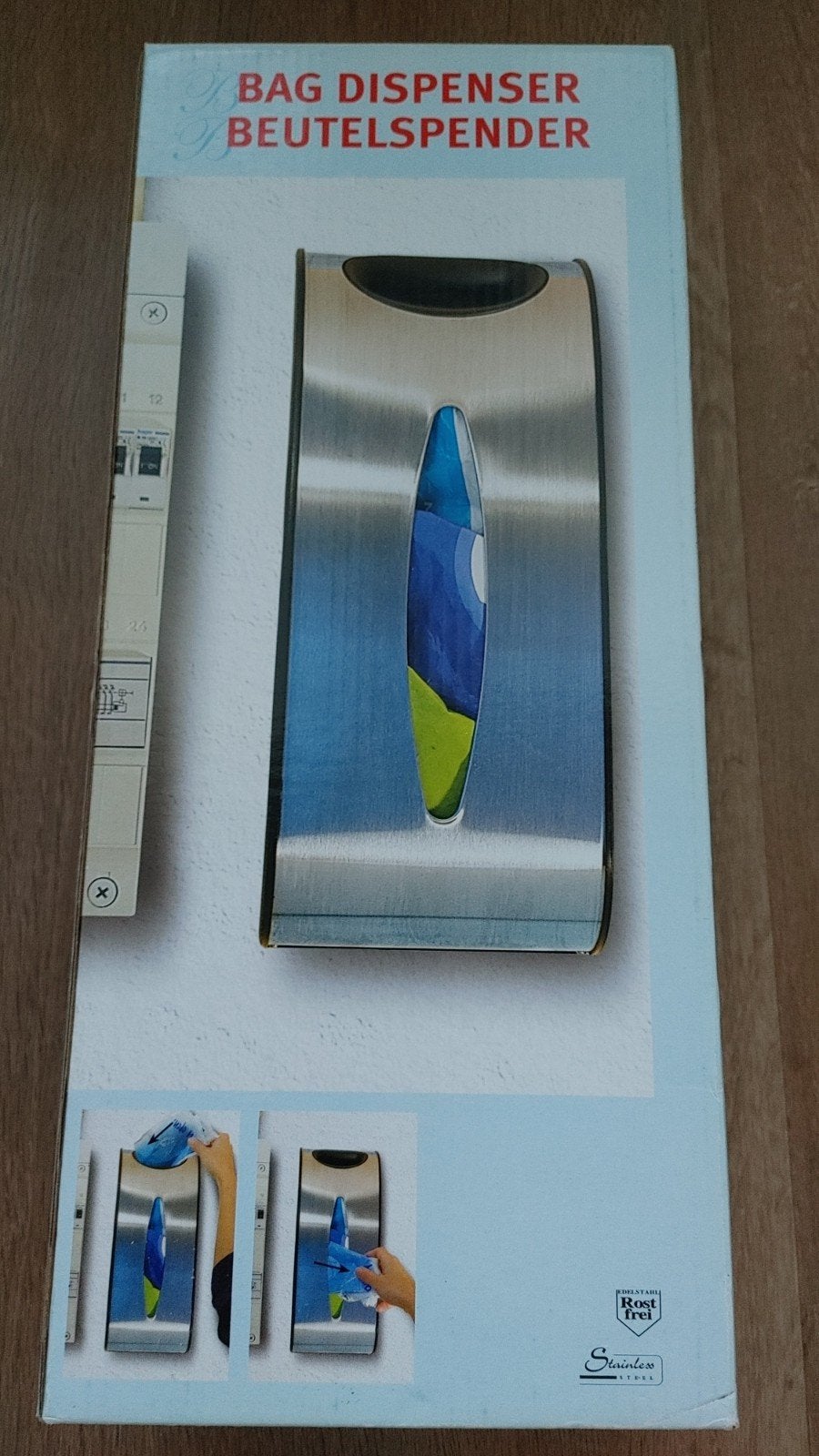 *NIEUW* handige RVS tassenhouder  - bag dispenser, Ophalen of Verzenden, Nieuw