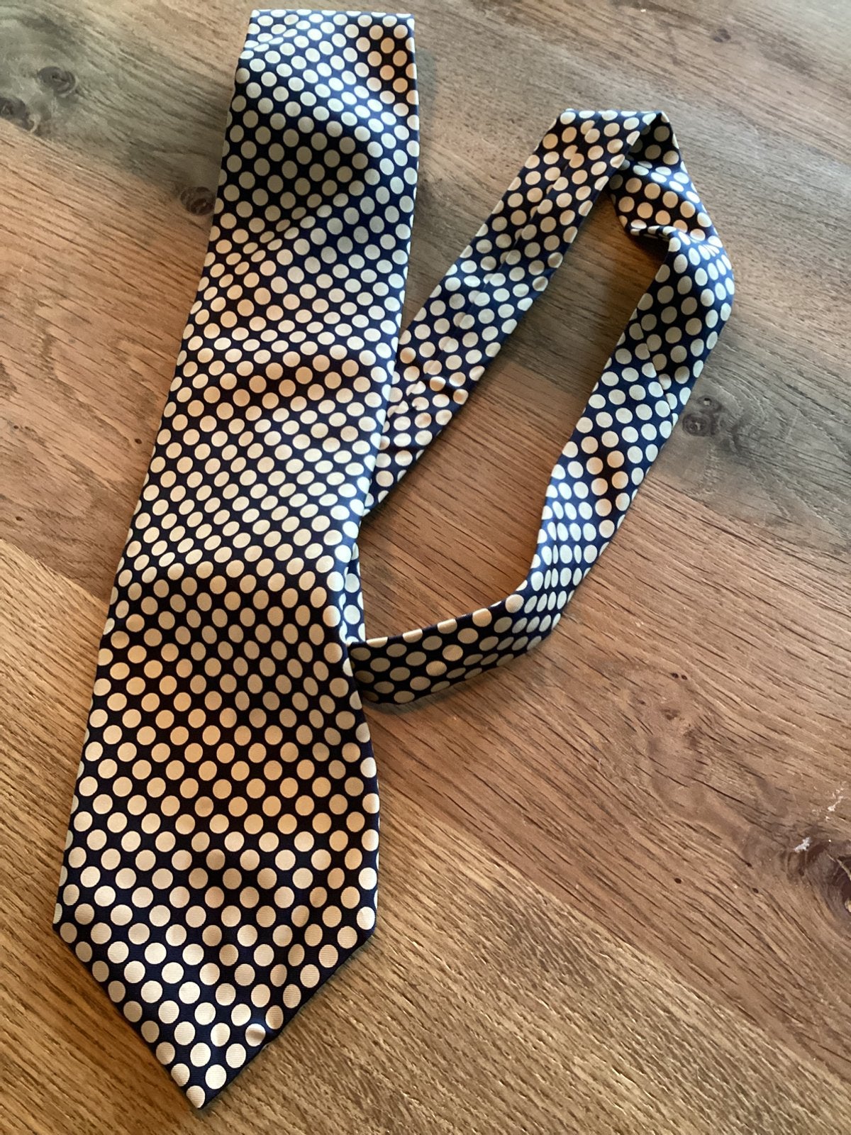 Stropdas dots, Verzenden, Gedragen, Blauw, Met patroon