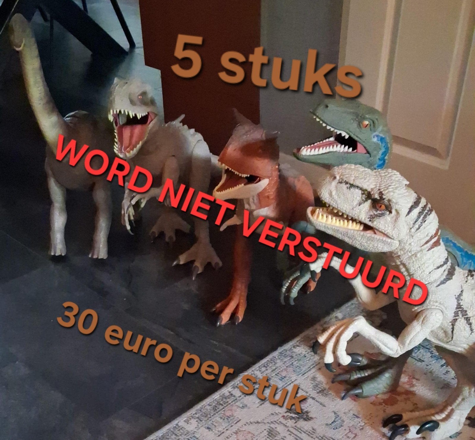 Grote Jurassic World Dinosaurus Figuren - 5 Stuks, Ophalen, Zo goed als nieuw