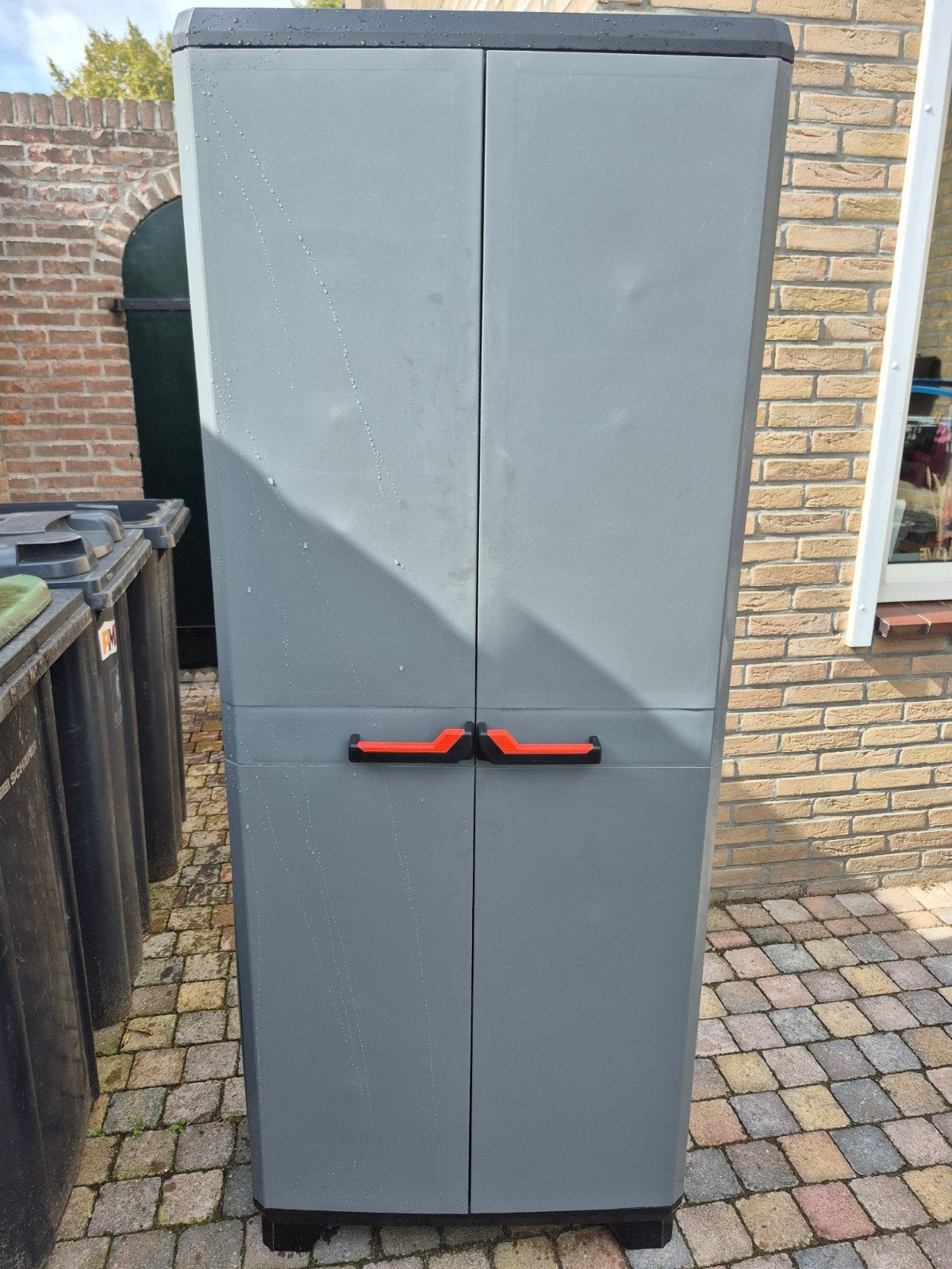 Keter kunststof opbergkast voor binnen - Grijs, Ophalen, Gebruikt, Kunststof, Overige typen